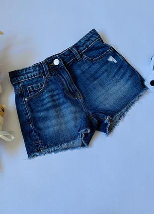 Стильні джинсові шорти next для дівчинки 6 років 👖🌞