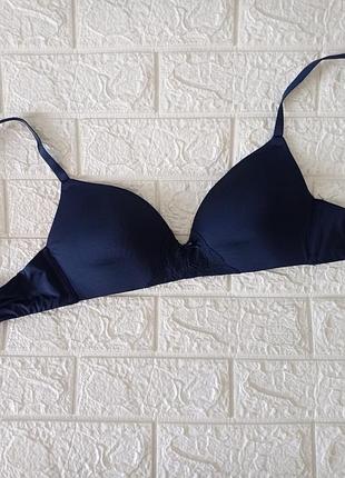 Комфортний бюстгальтер синій р.80/с
