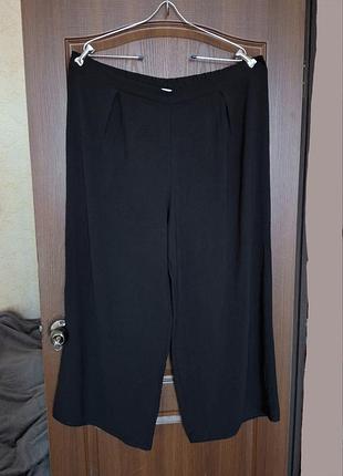 Широкие черные брюки брюки брюки