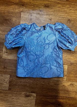 Vero moda яркий топ синего цвета