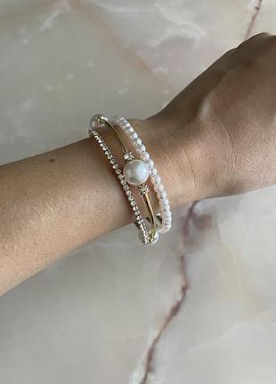 Браслет з перлами