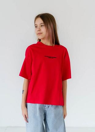 Футболка для дівчаток з сердечком 9-14 років