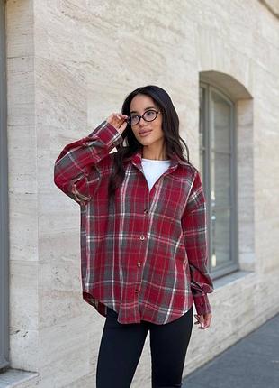 Рубашка теплая женская в цветах