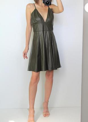 Сарафан misguided из кожзама 💚