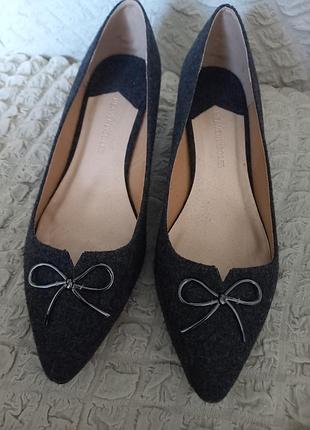 Красивые туфли лодочки серого цвета 41 размер, heavenlysoles.