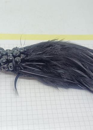 Шпилька для волосся в стилі гетсбі 1920 року. з пір'ям.