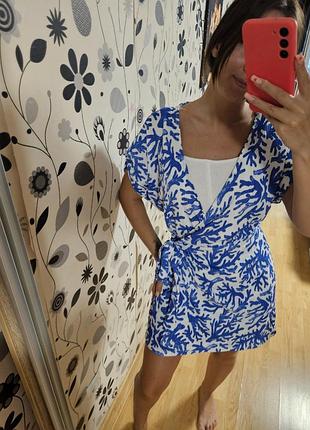 Платье на запах, идет на завязках