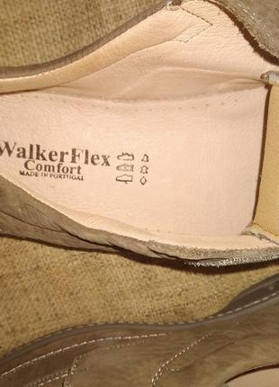 45р-29.5 нубук туфли новые walker flex made in portugal легкие, мягкие и удобные2 фото