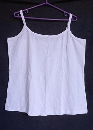 Майка женская белая, бежевая,  xxl, eur 52-54,  батл