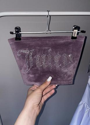 Топ велюровий з надписом "juicy"