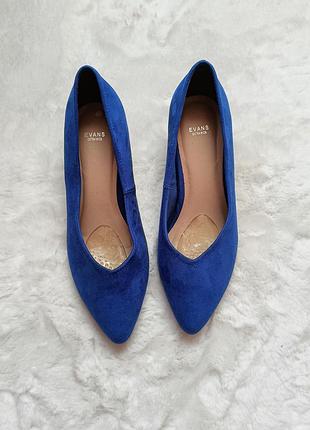 Сині туфлі великого розміру