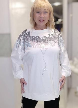 Бомбовий светрик туреччина люкс якість батал світшот