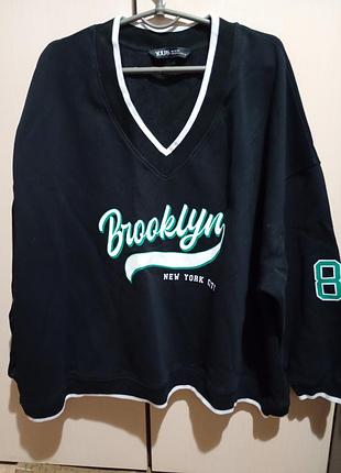 Батал!! толстовка женская с начесом тёплая, размер 22/24.люкс!