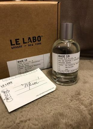 Le labo baie 19, 100 мл, парфумована вода,ніша!