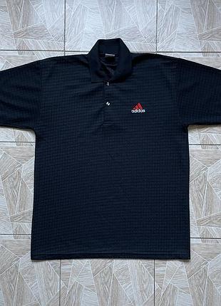 Поло very rare vintage adidas equipment polo shirt black red logo men’s xl 90s cotton