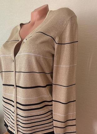 Шовковий кардиган-кофта з перламутровими гудзиками