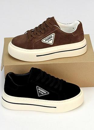 Ботинки женские демисезонные замшевые