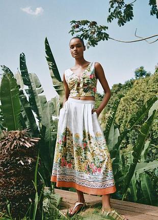Спідниця жіноча з принтом zara new