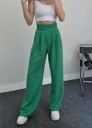 Брюки женские палаццо широкие ткани костюмка