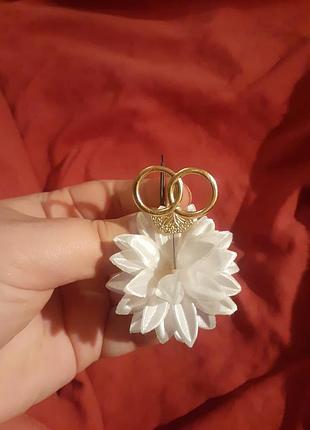 Свадебная заколка булавка цветок украшение