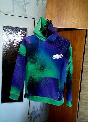 Толстовка - балахон худи “chaotic system” relaxed fit s турция супер качество