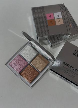 Dior backstage glow face palette 001 хайлайтер діор палетка хайлайтерів