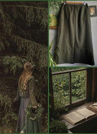 Теплая винтажная юбка шерсть