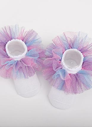 Детские носки с большой оборкой