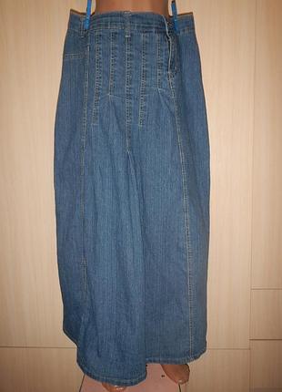 Джинсовая макси юбка mahuang jeans p.44(52)