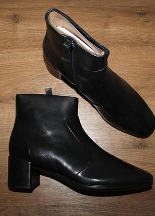 Кожаные ботильоны ecco shape 35 squared plus, 37 размер