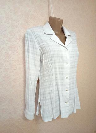 Блузка кофта рубашка белого цвета, 46-48 размер