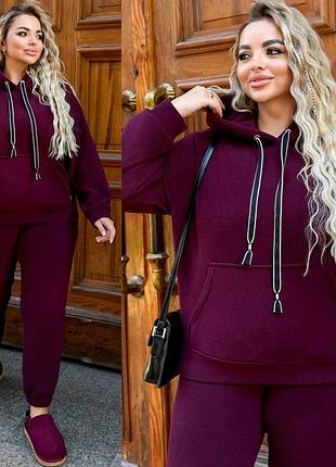 Жіночий спортивний теплий костюм | джогери та худі | 206