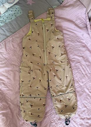 Зимні штани комбінезон 98 р zara для дівчинки