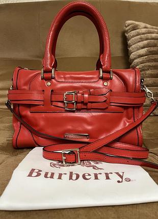 Сумка burberry шкіра