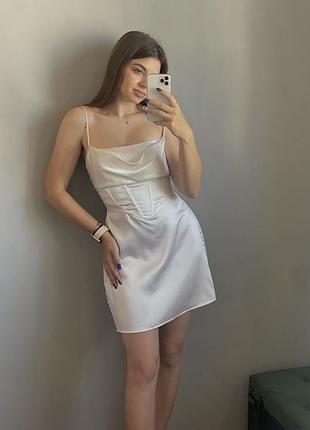 Сукня zara сатинова