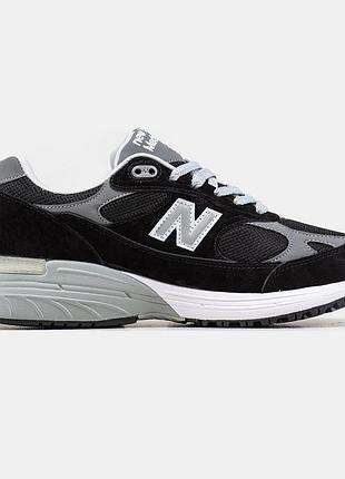 Мужские кроссовки new balance 993 white black / smb+ 🔗