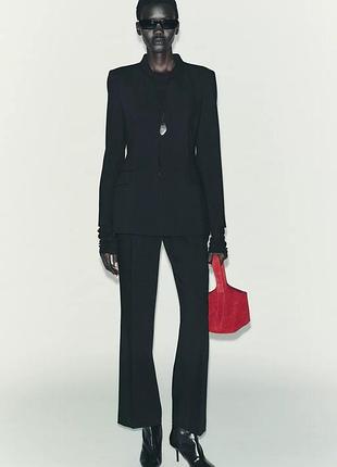 Жакет жіночий чорний з лацканами zara new