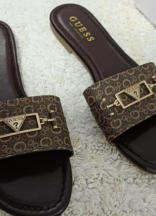 Шлепки guess 37 38р. 24см