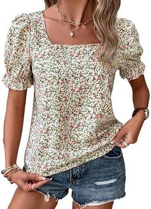 🥰 блуза в квітковий принт shein 4xl