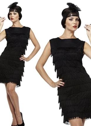 Сукня плаття з бахромою в стилі гетсбі,20х гангстер чикаго вечірка в стилі великого гетсбі,ретро,мафія