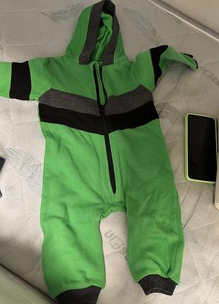 Чоловічок на флісі, теплий боді для хлопчика