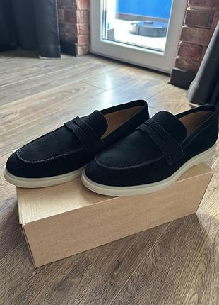 Лофери  чоловічі велюрові  чорні estro 43 розмір