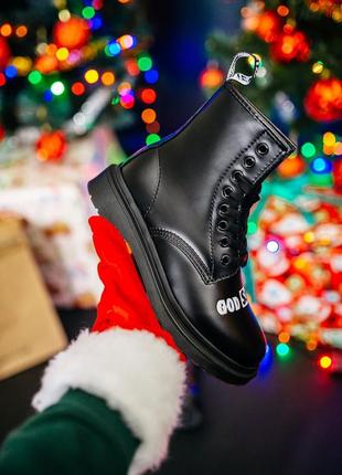 Черевики жіночі з хутром мартенс dr martens queen