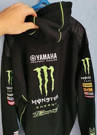 Мужская старинная толстовка на молнии yamaha monster racing