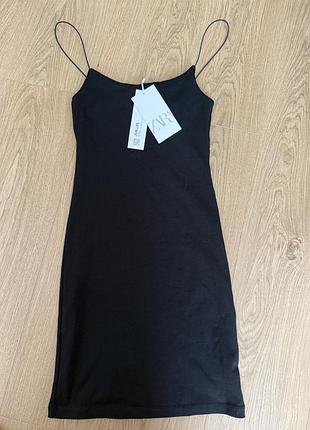 Чорна коротка сукня zara нова