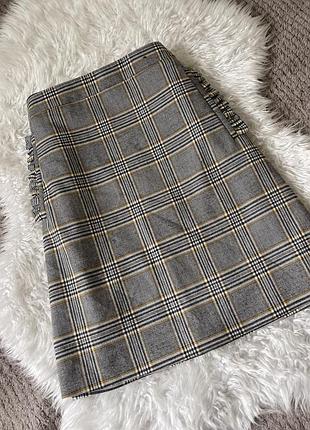 Юбка в клетку f&amp;f р.м