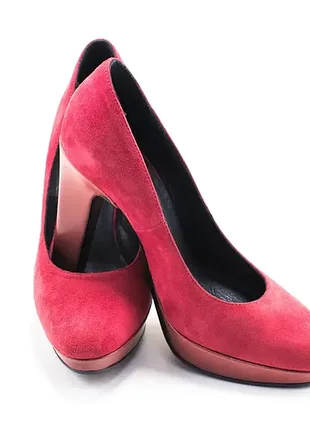 Туфлі жіночі червоні замшеві donna piu 06183