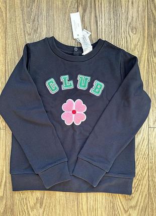 Кофта синя з вишивкою jacadi 140 см, нова, з бірками