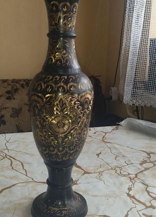 Ваза индийская из латуни ручной работы