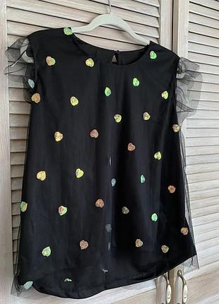 Блуза на короткий рукав